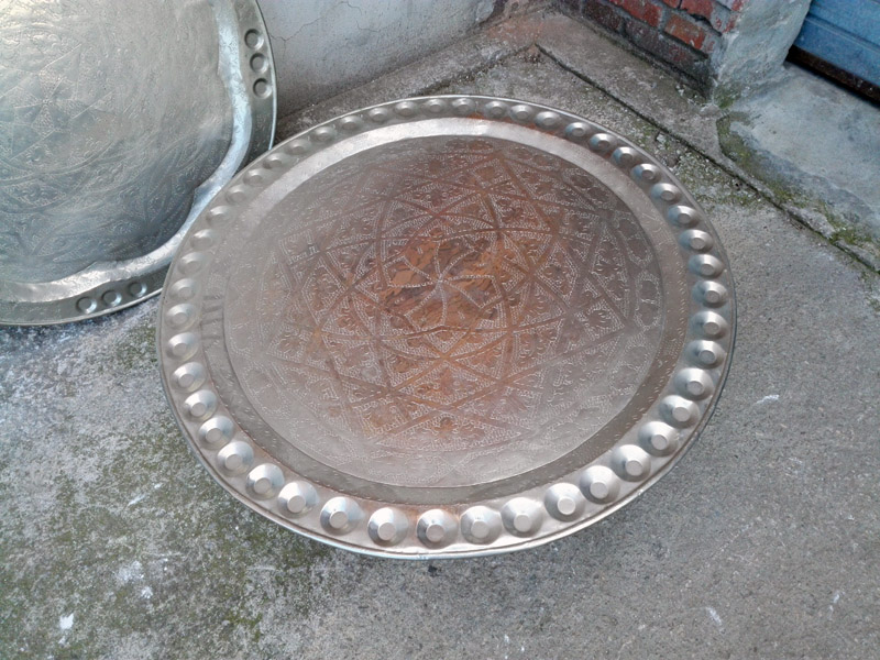 mesa bandeja _1pie plegable arabe norte africa metal alt 31 o91_5-87 1u